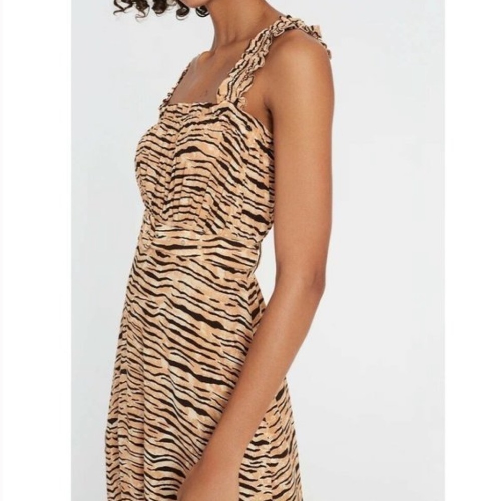 Faithfull The Brand Saint Tropez Midi Dress Animal 2 - Picture 3 of 14